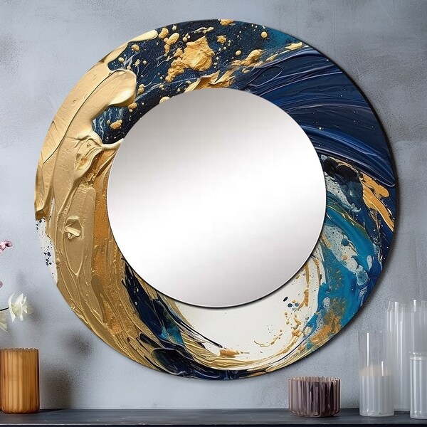 Elaina Circular Wall Mirror by Christopher Knight Home Clear N/A